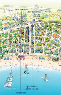 La Baule - Plan sous-main