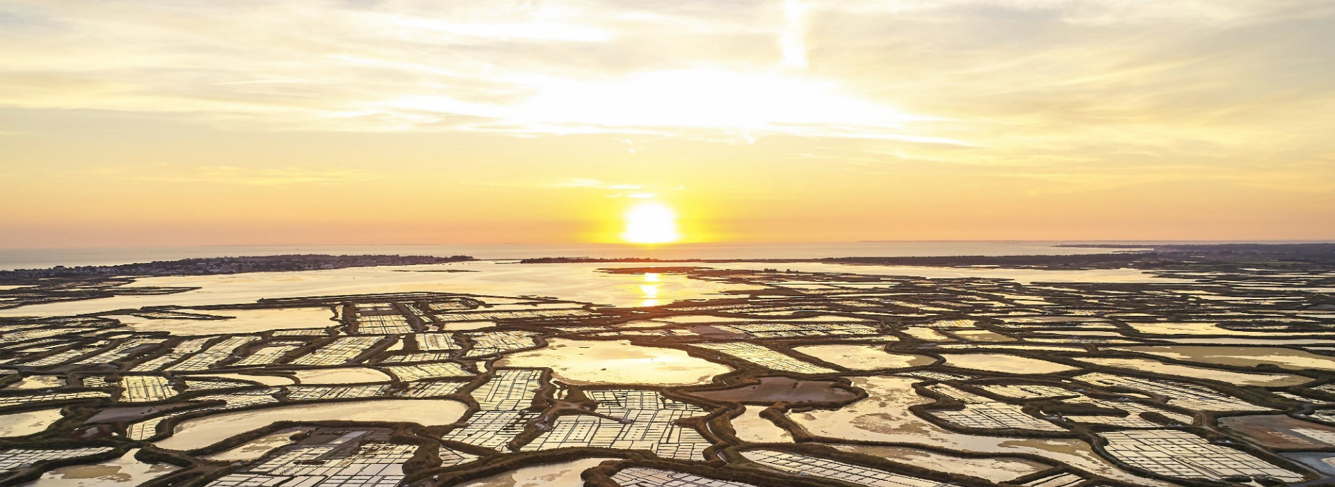 Coucher de soleil sur les marais salants de Guérande - Alexandre Lamoureux