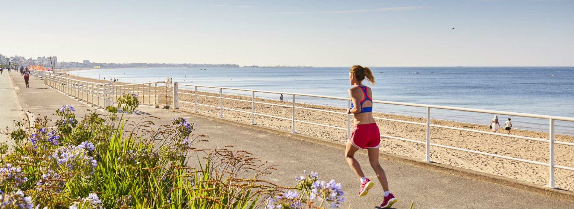 Jogging sur le remblai de La Baule - Alexandre Lamoureux