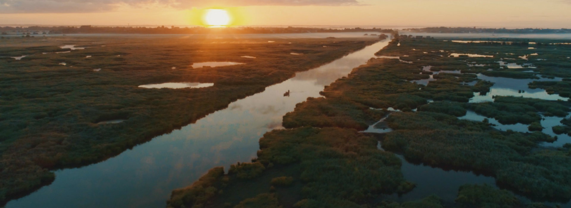 Les marais de Brière vus du ciel