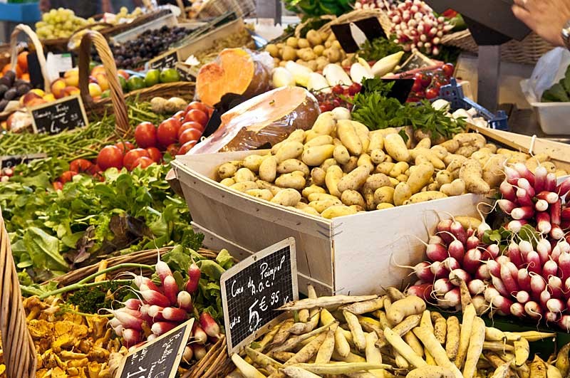 Légumes sur le marché de Pornichet