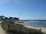 Baie du Castouillet au Croisic, bateaux sur la plage, photo Emmanuel PARENT