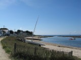 Baie du Castouillet au Croisic, bateaux sur la plage, photo Emmanuel PARENT