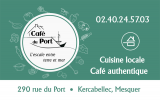 Café du Port à Kercabellec - Carte de visite - Mesquer-Quimiac