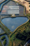 Guérande, Terre de Sel, vue aérienne des marais salants - photo Pascal François