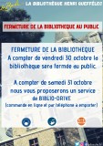 Fermeture de la bibliothèque Henri Queffélec