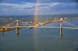 Héliberté - survol du pont de Saint-Nazaire  en hélicoptère