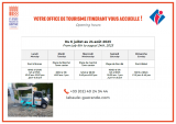 Horaires d'ouverture point d'information saisonnier d'Assérac