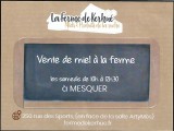 La ferme de Kerhué - Miel et Produits de la ruche - Affiche - Apiculteur de Mesquer