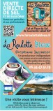 La Roulotte Bleue - visite des marais salants à Pradel,  Guérande - flyer