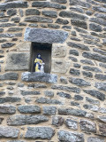 Le Moulin de Beaulieu - Guérande - détail du moulin : Statue de Ste Anne