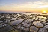 Vue du ciel marais salants de Guérande