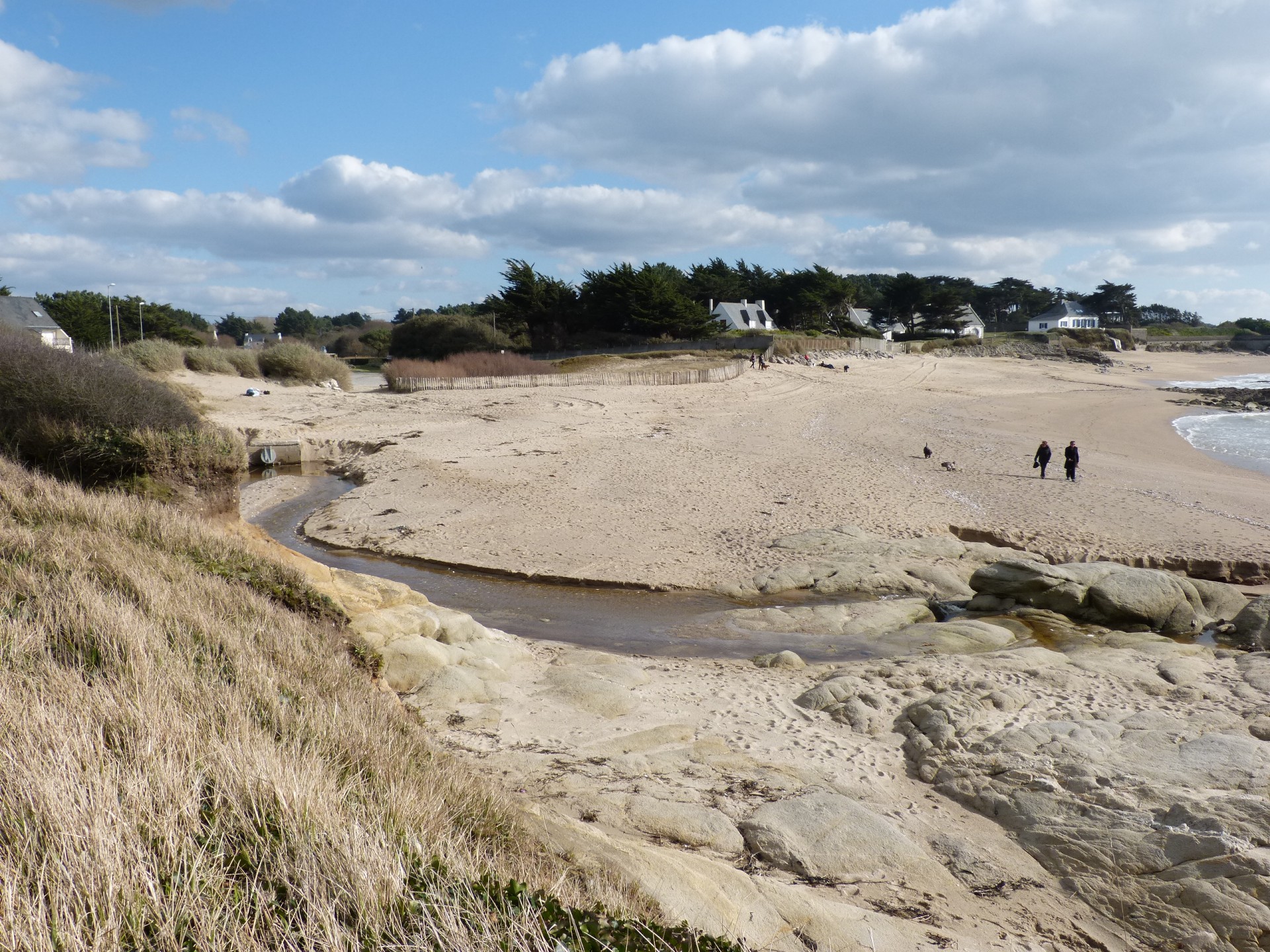 Plage de Port Nabé, ruisseau du Brandu