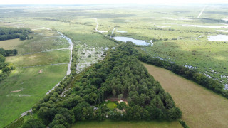 Domaine de Pan - vue aérienne - marais de Brière - Saint-Lyphard