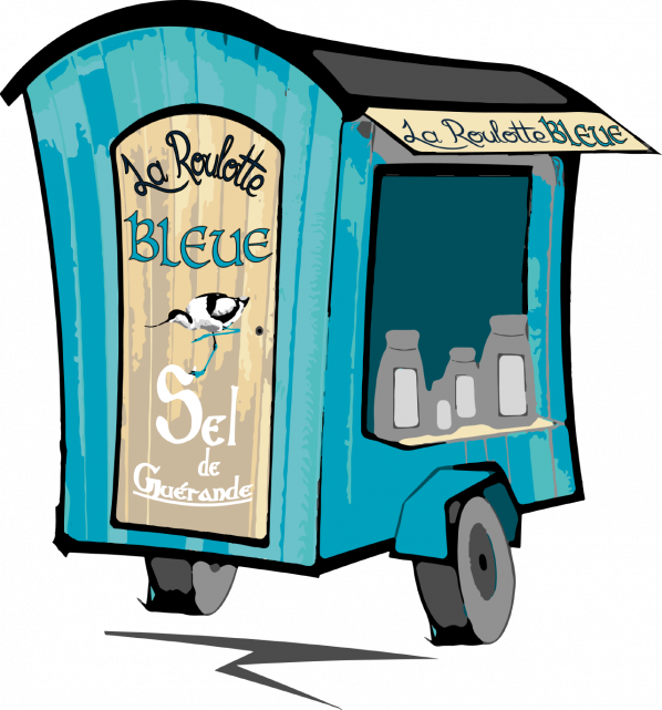01- La Roulotte Bleue - visite des marais salants à Pradel,  Guérande 