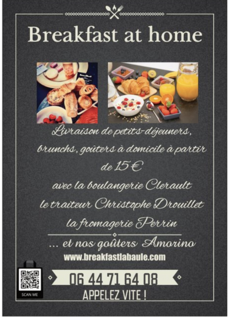 Breakfast at Home flyer la Baule