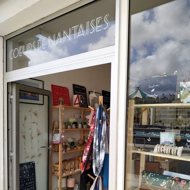 Devanture de la boutique Cœurs de Nantaise Le Pouliguen