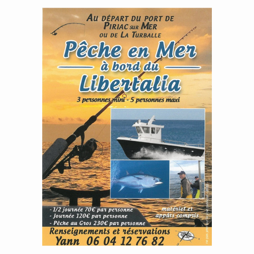 Libertalia - Sorties pêche en mer - Piriac sur Mer