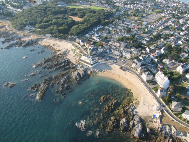 Plage de Port Lin au Croisic, vue aérienne en ULM, Christian CHAPUIS