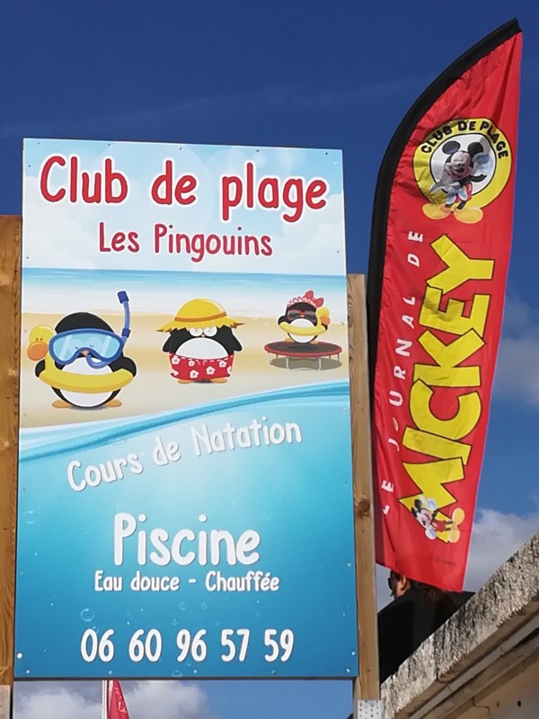 01 - Club de plage Les pingouins -  Club du Journal de Mickey - La Baule