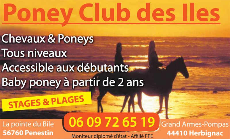 Poney Club des Îles Pénestin Bretagne Plein Sud