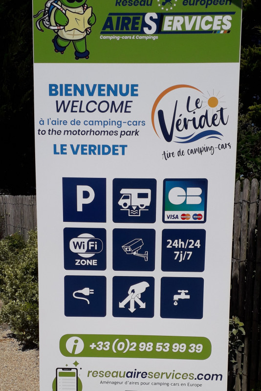 Aire de camping cars Le Véridet - Piriac sur Mer