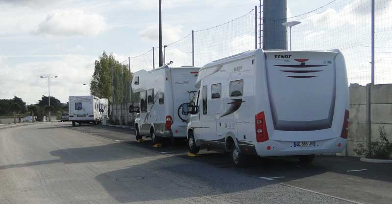 Aire de repos pour camping-cars à La Baule