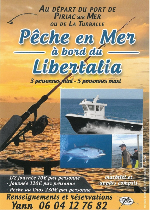 Libertalia - Sorties pêche en mer - Piriac sur Mer
