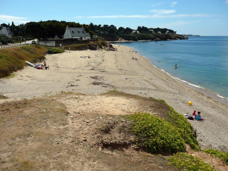 Plage de Brambell à Piriac-sur-Mer, vue du sentier côtier