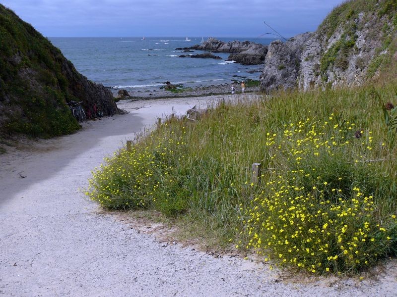 Plage de Convert au Pouliguen, accès au bord de mer