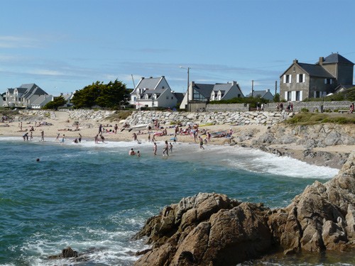 Plage du Crucifix au Croisic, détente en famille, Photo OT Le Croisic