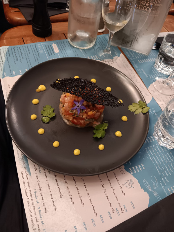 Poissons Toqués Restaurant Piriac-sur-Mer assiette Poissons Toqués Restaurant Piriac-sur-Mer assiette