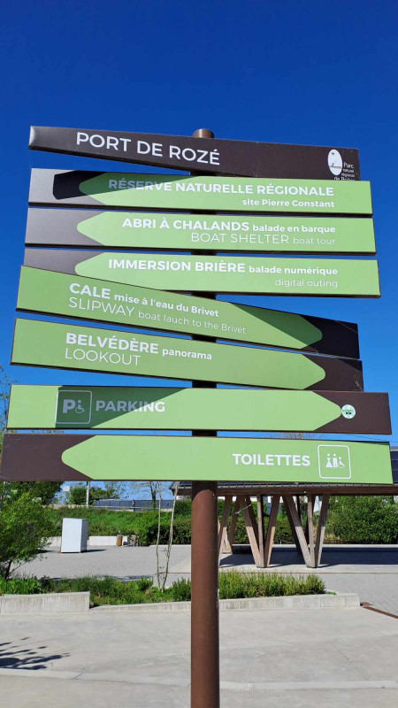 Port de Rozé - panneau d'informations