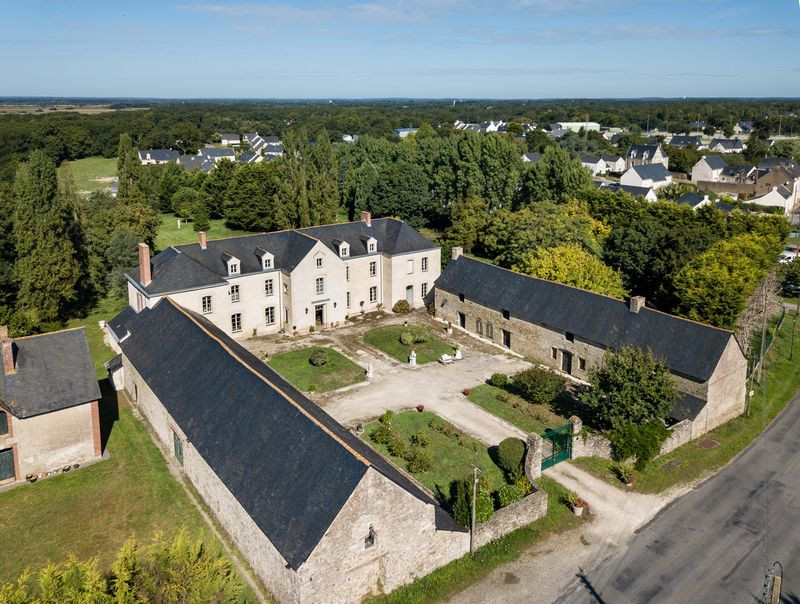 Vue aérienne - Manoir de Bel Ebat - Crossac