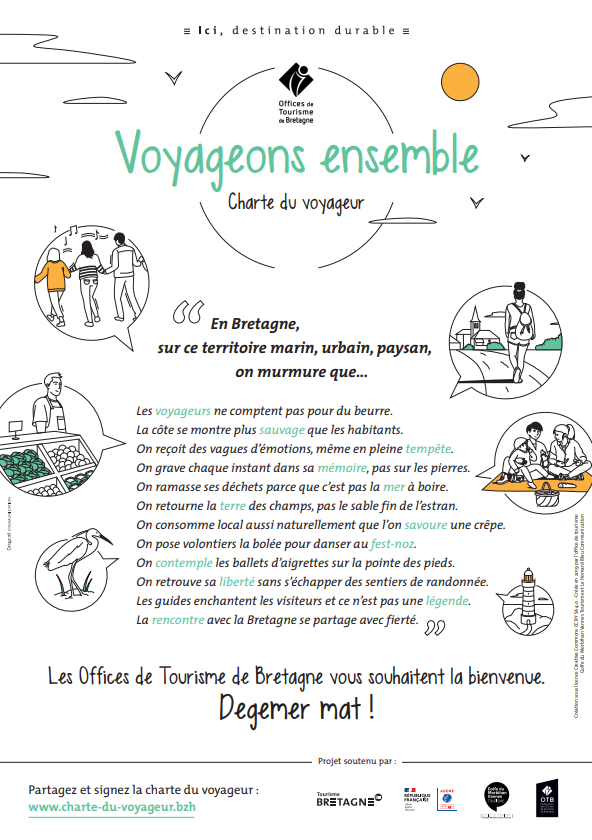 Charte du Voyageur - © Fédération des Offices de Tourisme de Bretagne