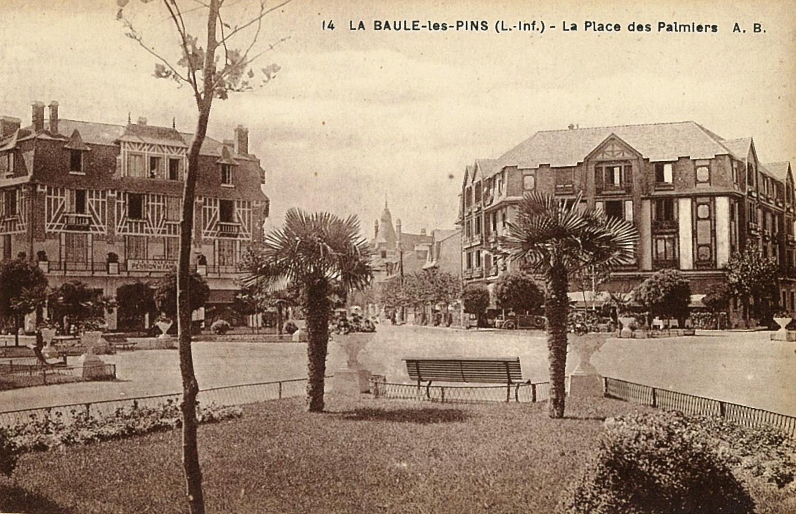 La Baule Les Pins - Place des Palmiers - © Archives municipales de La Baule