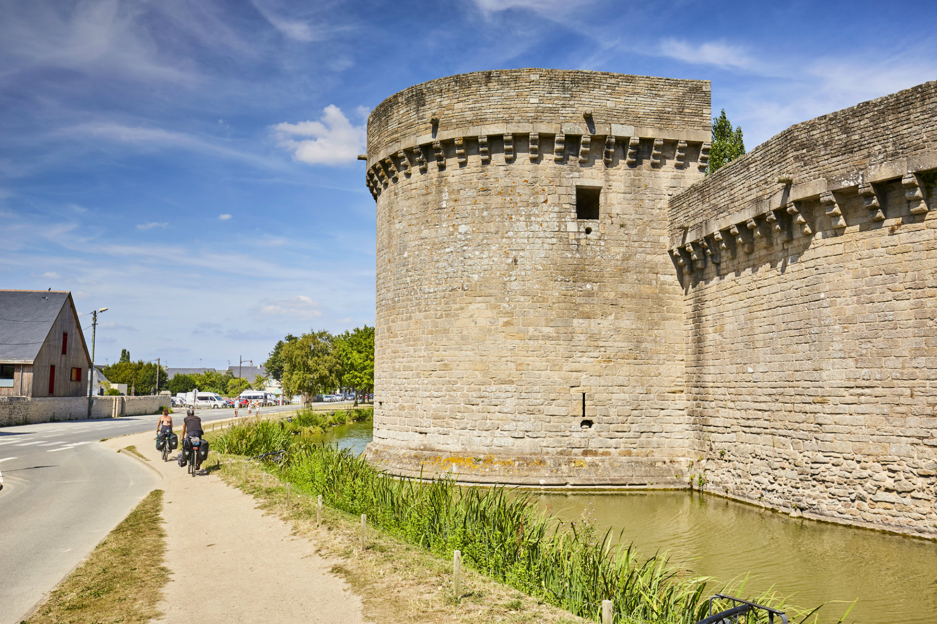 Les remparts de Guérande à vélo - © A. Lamoureux