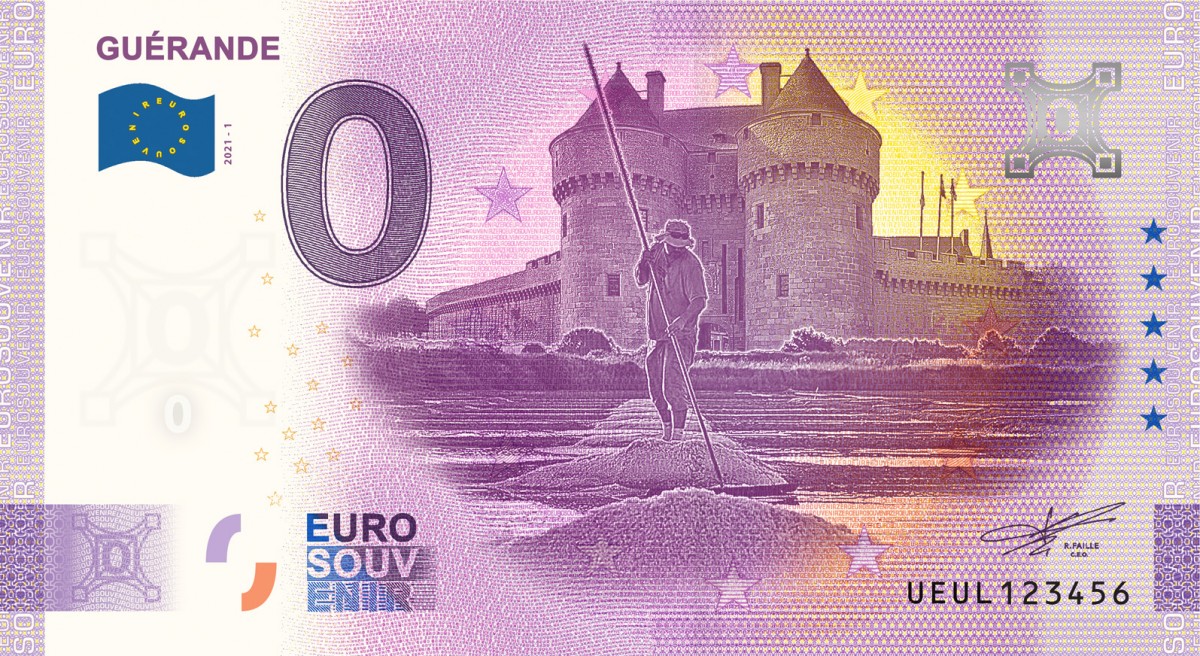 Boutique en ligne - billet souvenir Guérande - Euro banknote Memory - Office de Tourisme La Baule-Presqu'île de Guérande