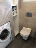Location de vacances - Villa Les Rosières - Mme Zayonnet - salle de bain WC et machine à laver