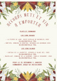 Accords mets et vin à emporter - Carte de fêtes - restaurant l'Armoricain