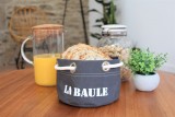 Hessian basket La Baule