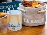 Hessian basket La Baule