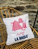 Boutique en ligne - Coussin Cabines rouges La Baule - OTI La Baule Presqu'île de Guérande