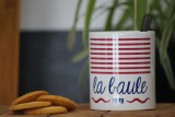 Boutique en ligne - Mug Mariniere - La Baule - bordeaux et bleu - Office de tourisme La Baule Presqu'île de Guérande