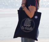 Boutique en ligne - Tote bag cabine bleu marine - Office de tourisme la Baule Presqu'île de Guérande