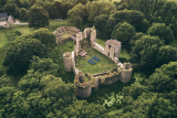 Chateau de Ranrouët vu du ciel - visite scolaire