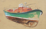 Gildas Chasseboeuf, illustrateur, carnet de voyages au Croisic.
