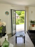 L'Annexe des Olliviers - Mesquer-Quimiac - salon sur terrasse jardin