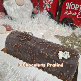 Le Pôle Nord - Piriac-sur-Mer - bûche 3 chocolats praliné