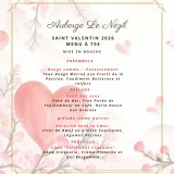 Menu de la Saint-Valentin - Le Nézil - Saint-Lyphard